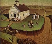Grant Wood The day of Planting oil painting